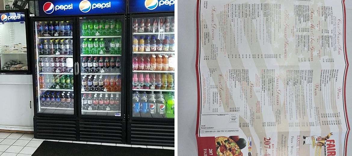 Fairfield House of Pizza Menu
