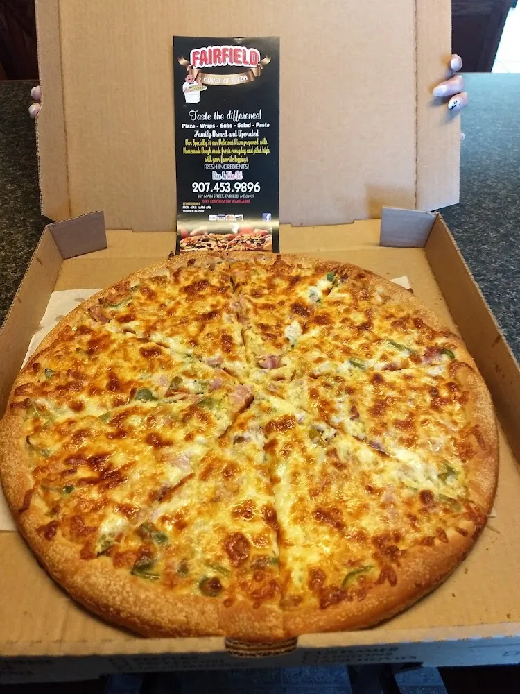 Breakfast Pizza with Extra Egg and Extra Cheese