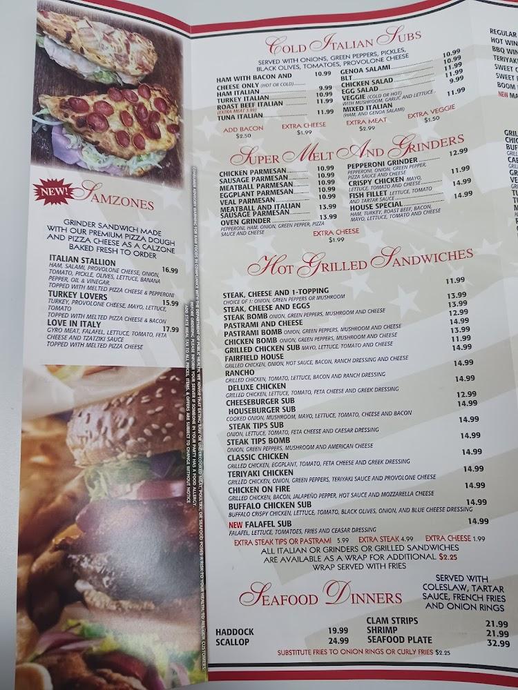 Fairfield House of Pizza Menu image 1
